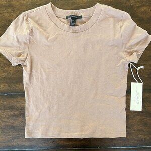 Forever 21 tan crop top